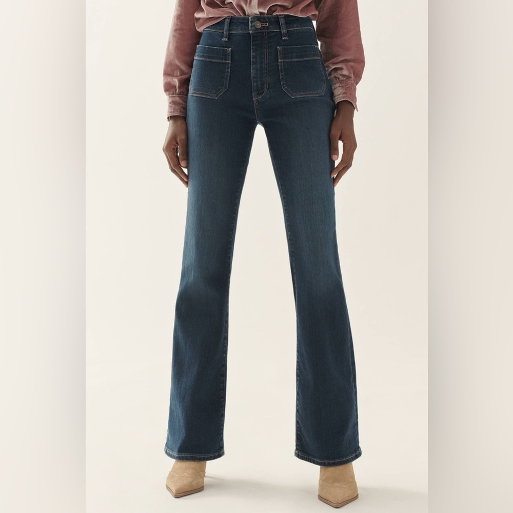 Anthropologie The Icon Flare Jeans by Pilcro: Mid-Rise Edition - Picture 2 of 8